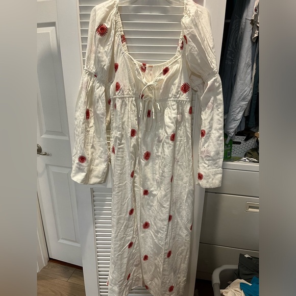 Free People Emory Embroidered Midi Dress - Picture 3 of 6